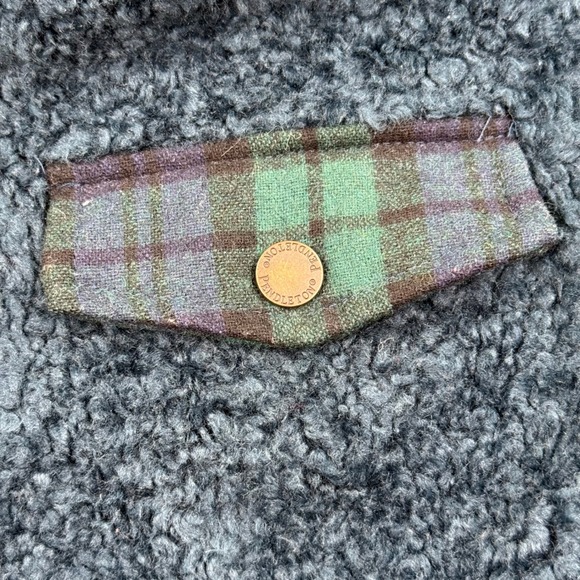 Pendleton Sherpa Fleece Jacket Teal Plaid Lined Zip Up Men Large - Picture 3 of 9